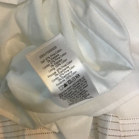 Veronica Beard Austyn white drop waist belted midi dress NWT Large - Picture 6 of 10